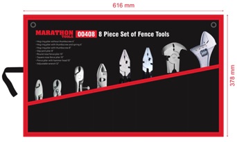 8 piece set of fence tools.